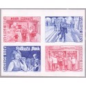 Sverige 2012. Folkeparkerne. AFA nr. 2807B,2809-12 postfrisk stemplet  hæfte FDC parstykkke