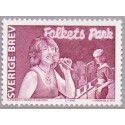 Sverige 2012. Folkeparkerne. AFA nr. 2807B,2809-12 postfrisk stemplet  hæfte FDC parstykkke