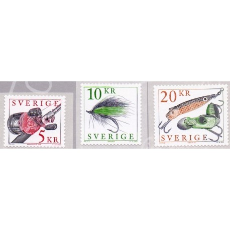 Sverige 2012. Sportsredskaber. AFA nr. 2826-28 postfrisk  stemplet  hæfte FDC parstykkke