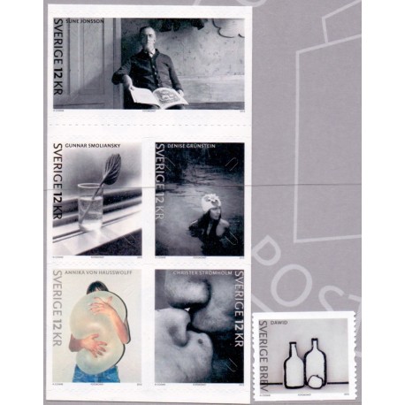 Sverige 2012. Svensk fotokunst. AFA nr. 2829-34 postfrisk stemplet  hæfte FDC parstykkke