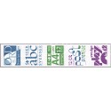 Sverige 2012. Skrifttyper. AFA nr. 2849-53 postfrisk  stemplet  hæfte FDC parstykkke