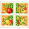 Sverige 2012. Julefrimærker. AFA nr. 2867-70 postfrisk stemplet  hæfte FDC parstykkke