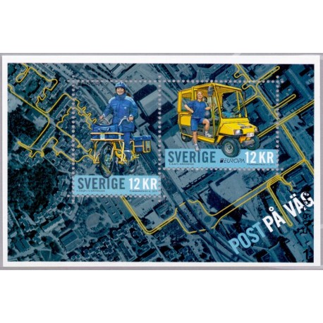 Sverige 2013. Europamærker / CEPT. AFA nr. 2890 postfrisk miniark stemplet  hæfte FDC parstykkke