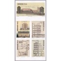 Sverige 2013. Stockholms Stadsarkiv. AFA nr. 2891-95, postfrisk stemplet  hæfte FDC parstykkke