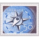 Sverige 2013. Kompas. AFA nr. 2896, postfrisk stemplet  hæfte FDC parstykkke