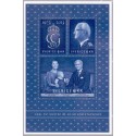 Sverige 2013. Carl Gustav 40 år som statschef. AFA nr. 2907 postfrisk miniark stemplet  hæfte FDC parstykkke