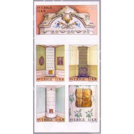 Sverige 2013. Kakkeovne. AFA nr. 2926-30, postfrisk stemplet  hæfte FDC parstykkke