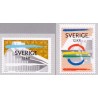 Sverige 2014. Årets kulturhovedstæder. AFA nr. 2942-43, postfrisk stemplet  hæfte FDC parstykkke