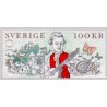Sverige 2014. Carl Michael Bellman. AFA nr. 2952, postfrisk templet  hæfte FDC parstykkke