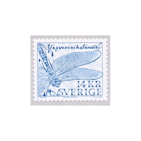 Sverige 2014. Vandnymfe. AFA nr. 2953, postfrisk stemplet  hæfte FDC parstykkke