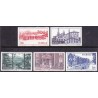Sverige. 1980. Turistudgave Hälsingland. AFA nr. 1112-16 postfrisk sammentryk stemplet  hæfte FDC parstykkke