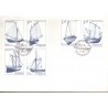 Sverige. 1981. Sejlskibe. AFA nr. 1152-57 postfrisk parstykker stemplet  hæfte FDC parstykkke