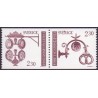 Sverige. 1981. Håndværkerskilte, AFA nr. 1166-67 postfrisk parstykke stemplet  hæfte FDC parstykkke
