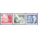 Sverige. 1981. Nobelpristager 1921, AFA nr. 1173-75 postfrisk  stemplet  hæfte FDC parstykkke