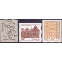 Sverige. 1982. Friluftmuseet  samt Elin Wägner, AFA nr. 1189-91 postfrisk stemplet  hæfte FDC parstykkke