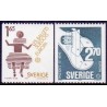 Sverige. 1983. Europamærker / CEPT, AFA nr. 1229-30 postfrisk stemplet  hæfte FDC parstykkke