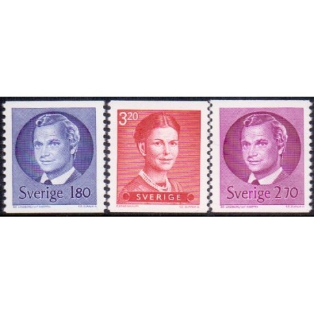 Sverige. 1983. Suppleringsværdier, AFA nr. 1231-33 postfrisk  stemplet  hæfte FDC parstykkke SWEDEN