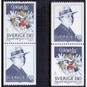 Sverige. 1983. Hjalmar Bergmann, AFA nr. 1241-42 postfriske parstykker stemplet  hæfte FDC parstykkke SWEDEN