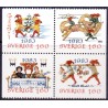 Sverige. 1983. Julefrimærker, AFA nr. 1255-58 postfrisk 4-blok Stemplet hæfte FDC parstykkke SWEDEN