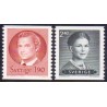 Sverige. 1984. Kong Carl & Dr. Silvia, AFA nr. 1264-65 postfrisk  Stemplet hæfte FDC parstykkke SWEDEN