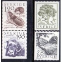 Sverige. 1984. Fauna og flora, AFA nr. 1266-69 postfrisk   Stemplet hæfte FDC parstykkke SWEDEN