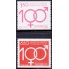 Sverige. 1984. Fredrika Förbundet, AFA nr. 1280-81 postfrisk  Stemplet hæfte FDC parstykkke SWEDEN **/o