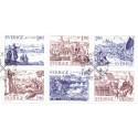 Sverige. 1984. Gamle Byer, AFA nr. 1282-87 postfrisk Stemplet hæfte FDC parstykkke SWEDEN **/o