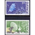 Sverige. 1984. Satellitprojektet Viking, AFA nr. 1293-94 postfrisk  Stemplet hæfte FDC parstykkke SWEDEN **/o