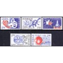 Sverige. 1984. Nobelpristager, AFA nr. 1295-99 postfrisk Stemplet hæfte FDC parstykkke SWEDEN **/o