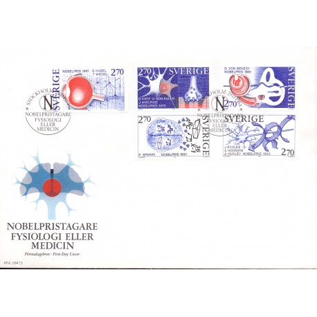 Sverige. 1984. Nobelpristager, AFA nr. 1295-99 postfrisk Stemplet hæfte FDC parstykkke SWEDEN **/o