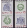Sverige. 1986. Akademi-jubilæer. AFA nr. 1366-67 postfriske parstykker  Stemplet hæfte FDC parstykkke SWEDEN **/o