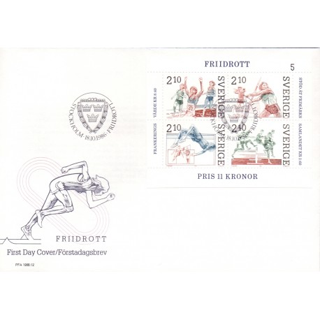 Sverige. 1986. Frimærkets dag. AFA nr. 1383-86 postfrisk miniark Stemplet hæfte FDC parstykkke SWEDEN **/o