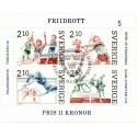 Sverige. 1986. Frimærkets dag. AFA nr. 1383-86 postfrisk miniark Stemplet hæfte FDC parstykkke SWEDEN **/o