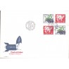 Sverige. 1986. Fred og frihed. AFA nr. 1387-88 postfriske parstykker Stemplet hæfte FDC parstykkke SWEDEN **/o