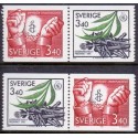Sverige. 1986. Fred og frihed. AFA nr. 1387-88 postfriske parstykker Stemplet hæfte FDC parstykkke SWEDEN **/o