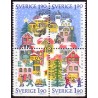 Sverige. 1986. Julefrimærker. AFA nr. 1394-97 postfrisk 4-blok   Stemplet hæfte FDC parstykkke SWEDEN **/o