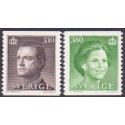 Sverige. 1987. Suppleringsværdier. AFA nr. 1401-02 postfrisk  Stemplet hæfte FDC parstykkke SWEDEN **/o