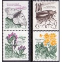 Sverige. 1987. Mark og eng. AFA nr. 1403-06 postfrisk   Stemplet hæfte FDC parstykkke SWEDEN **/o