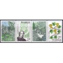 Sverige. 1987. Botaniske haver. AFA nr. 1423-26 postfrisk 4-stribe Stemplet hæfte FDC parstykkke SWEDEN **/o