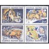 Sverige. 1987. Julefrimærker. AFA nr. 1427-30 postfrisk 4-blok Stemplet hæfte FDC parstykkke SWEDEN **/o