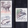 Sverige. 1988. Truede dyr fra kystområder. AFA nr. 1449-51 postfrisk Stemplet hæfte FDC parstykkke SWEDEN **/o