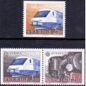 Sverige. 1988. Europamærker / CEPT. AFA nr. 1461-63 postfrisk  Stemplet hæfte FDC parstykkke SWEDEN **/o