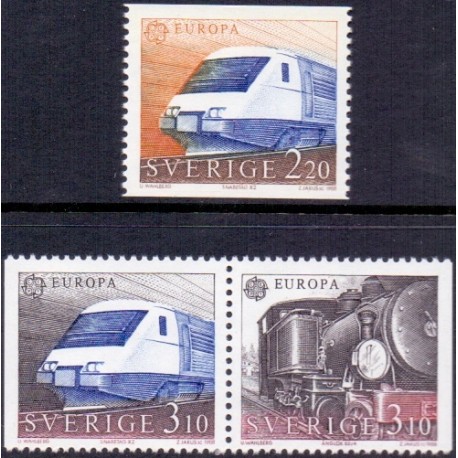 Sverige. 1988. Europamærker / CEPT. AFA nr. 1461-63 postfrisk  Stemplet hæfte FDC parstykkke SWEDEN **/o