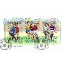 Sverige. 1988. Fodboldt. AFA nr. 1467-69 postfrisk miniark  Stemplet hæfte FDC parstykkke SWEDEN **/o