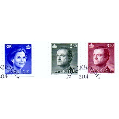 Sverige. 1989. Suppleringsværdier. AFA nr. 1490-92 postfrisk  Stemplet hæfte FDC parstykkke SWEDEN **/o