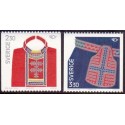 Sverige. 1989. Fællesnordiskudgave. AFA nr. 1497-98 postfrisk  Stemplet hæfte FDC parstykkke SWEDEN **/o