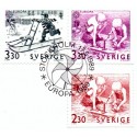 Sverige. 1989. Europamærker / CEPT. AFA nr. 1499-1501 postfrisk   Stemplet hæfte FDC parstykkke SWEDEN **/o