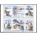 Sverige. 1989. Svensk polarforskning. AFA nr. 1504-09 postfrisk sammentryk   Stemplet hæfte FDC parstykkke SWEDEN **/o