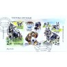 Sverige. 1989. Svenske hunde. AFA nr. 1516-18 postfrisk miniark Stemplet hæfte FDC parstykkke SWEDEN **/o