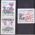 Sverige. 1989. Nationalparker. AFA nr. 1519-21 postfrisk  Stemplet hæfte FDC parstykkke SWEDEN **/o